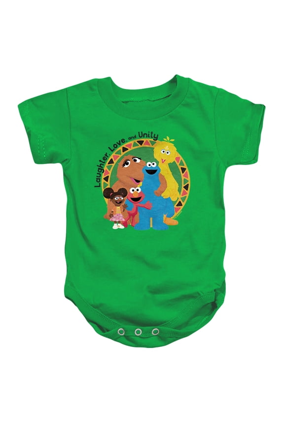 Kwanzaa Laughter, Love And Unity Unisex Infant Snap Suit for Baby, Kelly Green, Small