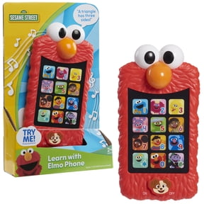 Sesame Street Learn with Elmo Electronic Learning Phone, 12 Learning Themes, Toy for Kids Ages 2+