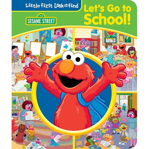 Sesame Street: Let's Go to School! Little First Look and Find, (Board Book)