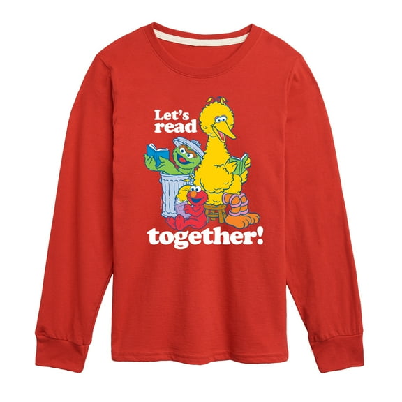 Sesame Street - Lets Read Together - Toddler and Youth Long Sleeve T-Shirt