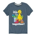 thumbnail image 1 of Sesame Street - Lets Read Together - Toddler and Youth Short Sleeve Graphic T-Shirt, 1 of 5