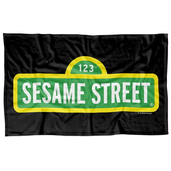 Sesame Street Logo Officially Licensed Fleece Blanket 36' x 58'
