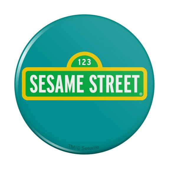 Sesame Street Logo Pinback Button Pin