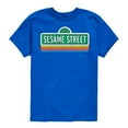 thumbnail image 1 of Sesame Street - Logo Repeated- Toddler and Youth Short Sleeve Graphic T-Shirt, 1 of 5