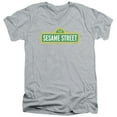 thumbnail image 1 of Sesame Street - Logo - Slim Fit V Neck Shirt - Large, 1 of 2