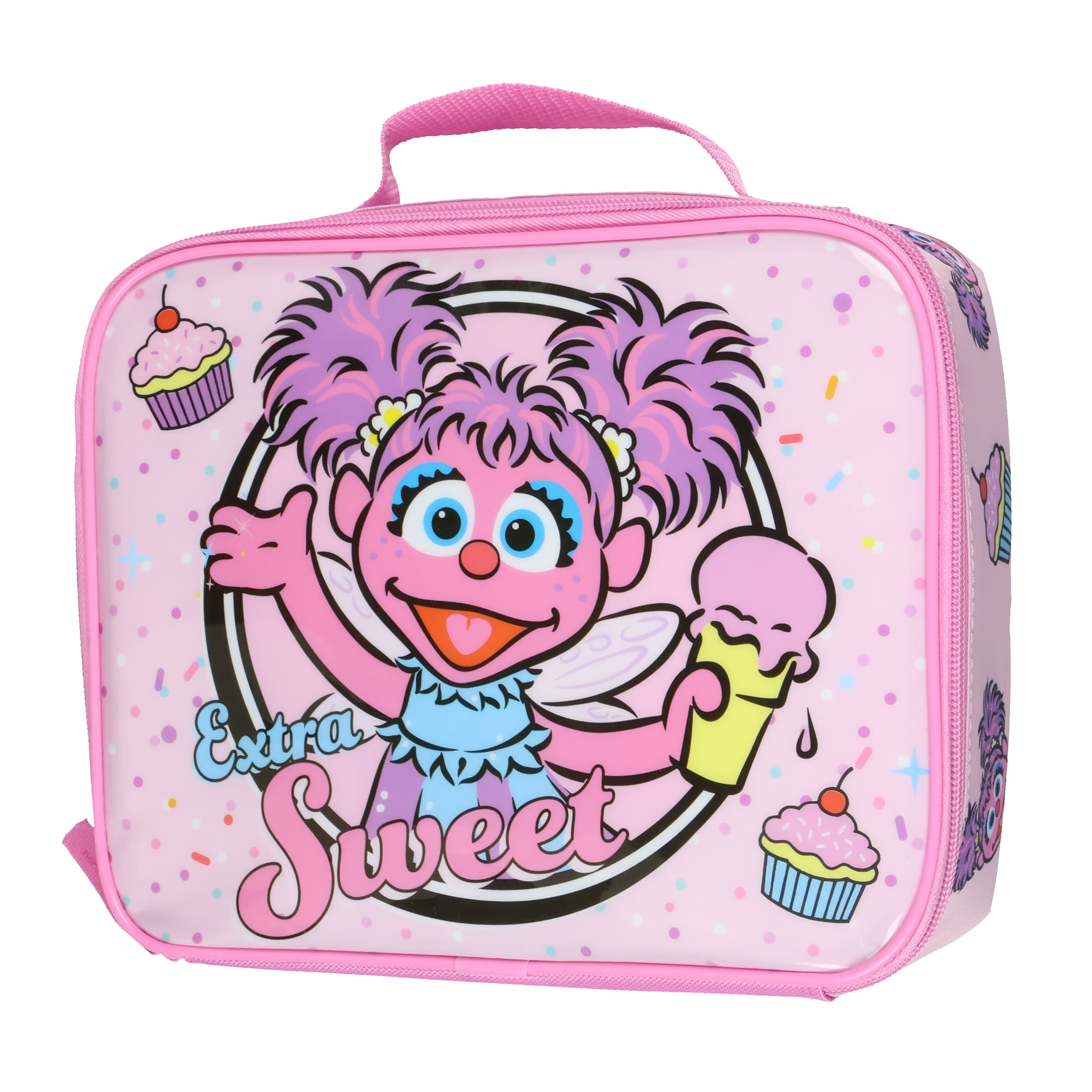 Sesame Street Lunch Box Extra Sweet Abby Caddabby Insulated Lunch Bag Tote 10"