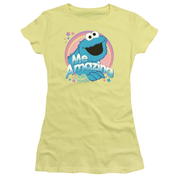 Sesame Street Me Amazing S/S Junior Women's T-Shirt Sheer Banana