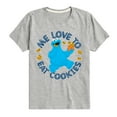 thumbnail image 1 of Sesame Street - Me Love To Eat Cookies - Toddler and Youth Short Sleeve Graphic T-Shirt, 1 of 5