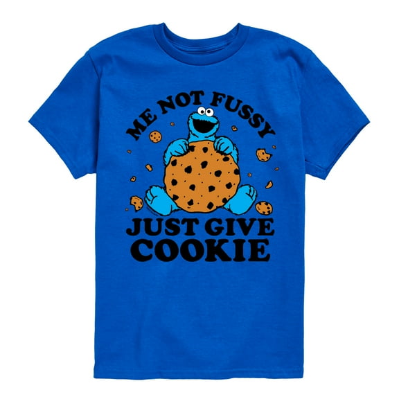 Sesame Street - Me Not Fussy - Toddler and Youth Short Sleeve Graphic T-Shirt