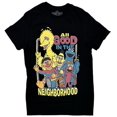 thumbnail image 1 of Sesame Street Men's All Good In The Neighborhood Vintage Retro Black Tee T-Shirt (Small, Black), 1 of 1
