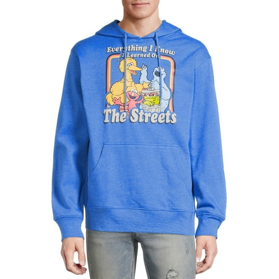 Sesame Street Men's & Big Men's Everything I Know Hoodie Sweatshirt, Sizes S-3XL