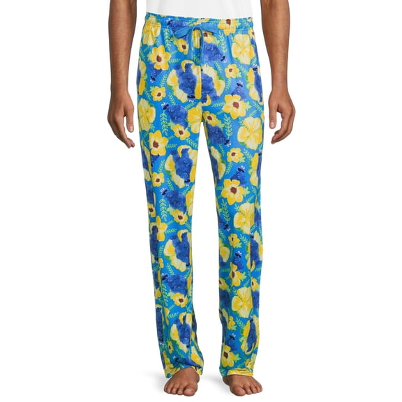 Sesame Street Men’s Cookie Monster Print Sleep Pants, Sizes S-2XL