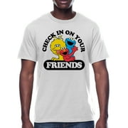 Sesame Street, Mens Apparel Graphic T-Shirt, Sizes S-3XL, Checking In On Friends (Men's Big & Tall)