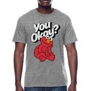 Sesame Street, Mens Apparel Graphic T-Shirt, Sizes S-3XL, Elmo You Okay? (Men's Big & Tall)