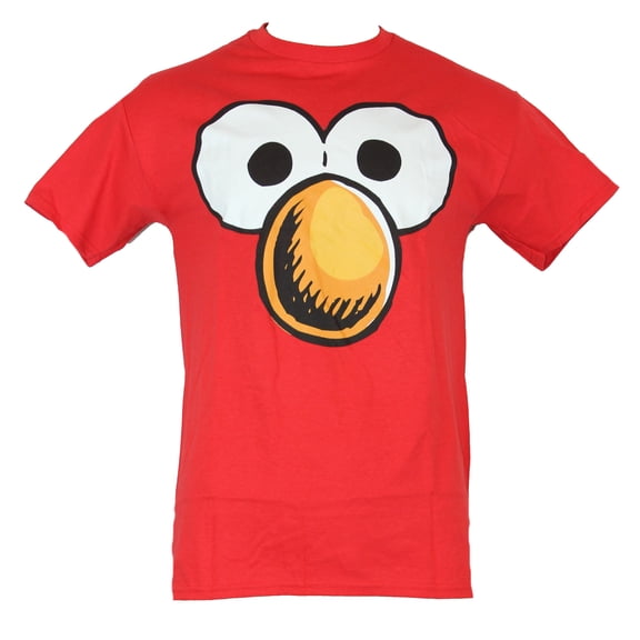 Sesame Street Mens T-Shirt - Giant Elmo Eyes and Nose Image