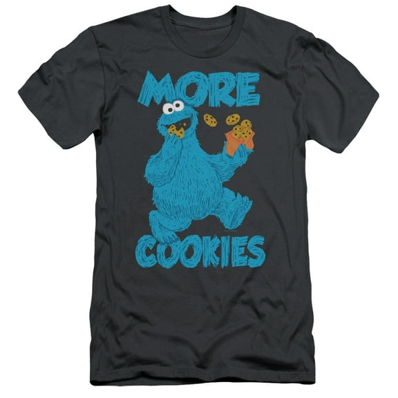 Sesame Street - More Cookies - Slim Fit Short Sleeve Shirt - Medium