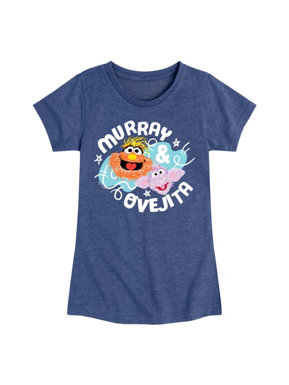 - Murray And Ovejita Girls' Fitted Short Sleeve Graphic T-Shirt