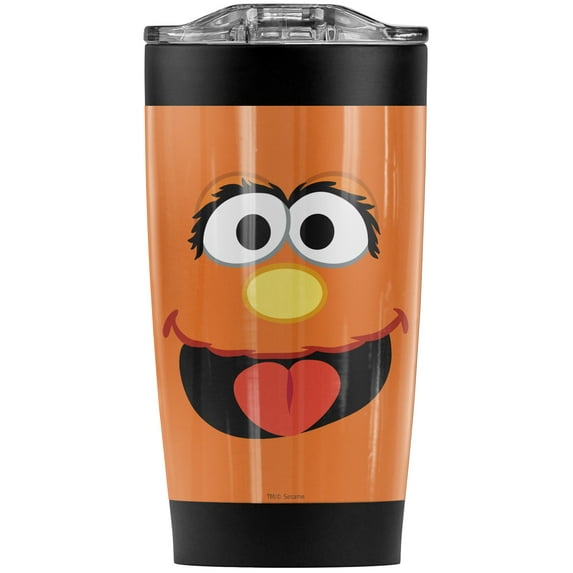 Sesame Street/Murray Face Stainless Steel Tumbler 20 oz Coffee Travel Mug/Cup, Vacuum Insulated & Double Wall with Leakproof Sliding Lid | Great for Hot Drinks and Cold Beverages