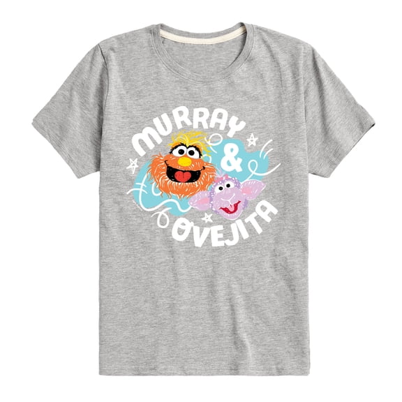Sesame Street - Murray and Ovejita - Toddler and Youth Short Sleeve Graphic T-Shirt