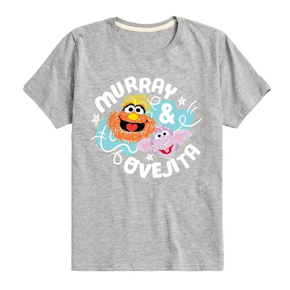 Sesame Street - Murray and Ovejita - Toddler and Youth Short Sleeve Graphic T-Shirt
