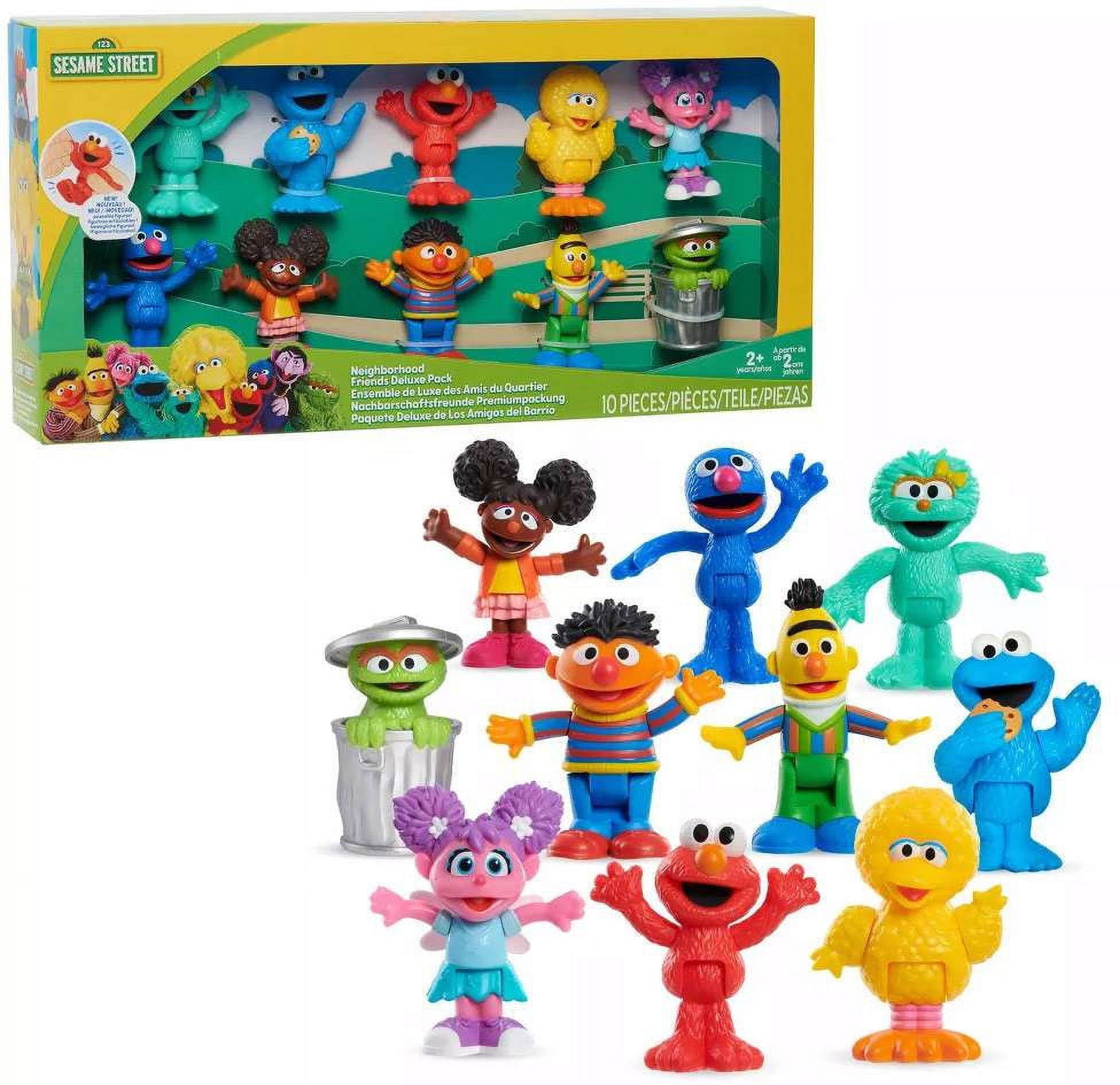 Sesame Street Finger Paint Set for Toddlers Kids -- Pack of 4 Classic  Colors and Stickers (Elmo Painting)