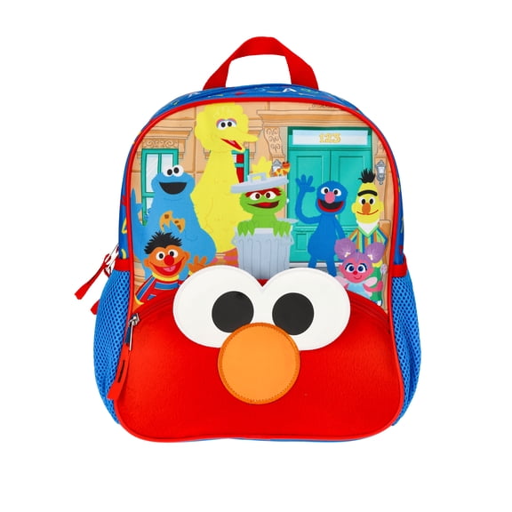 Sesame Street Neighbors 12" Kids Backpack, Blue