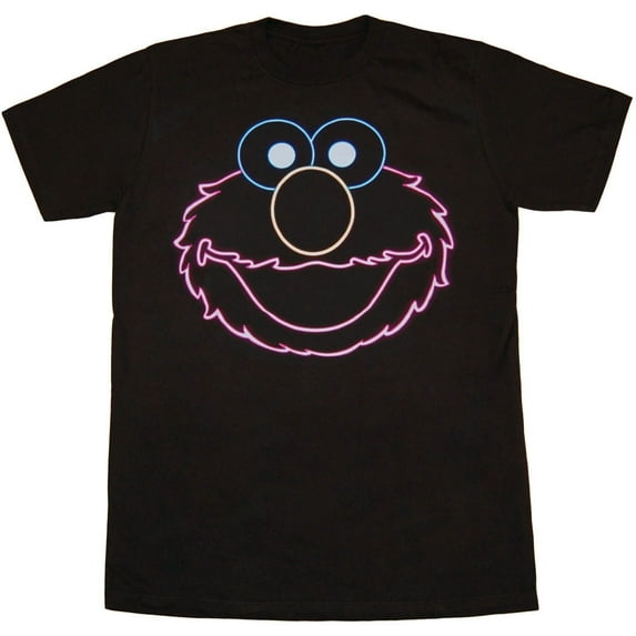 Sesame Street Neon Elmo Face T-Shirt