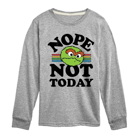 Sesame Street - Nope Not Today - Toddler and Youth Long Sleeve T-Shirt