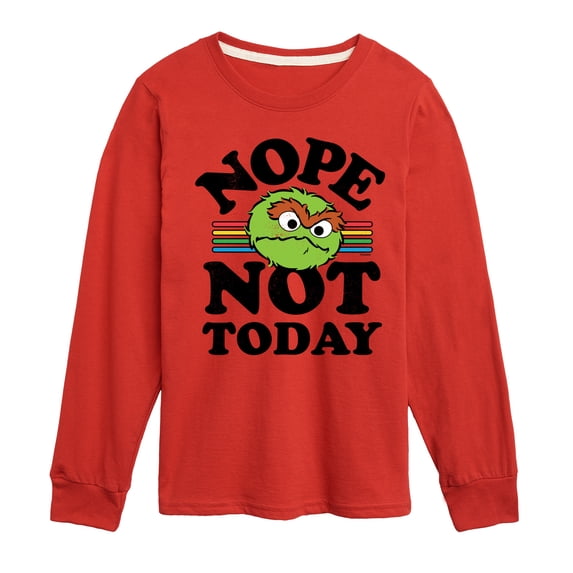 Sesame Street - Nope Not Today - Toddler and Youth Long Sleeve T-Shirt