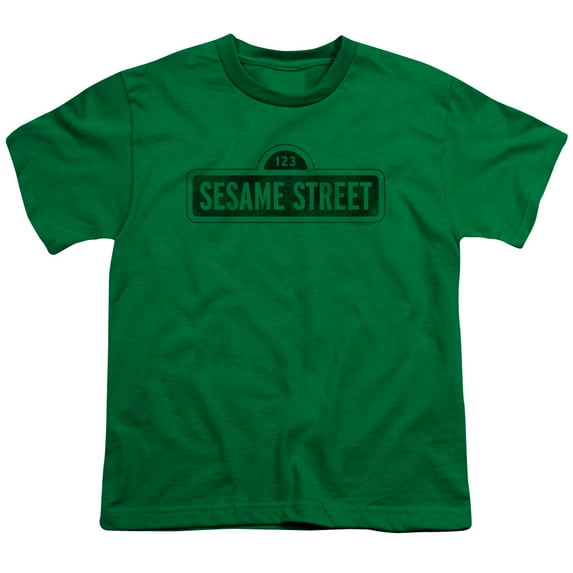 Sesame Street - One Color Dark - Youth Short Sleeve Shirt - X-Large