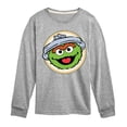 thumbnail image 1 of Sesame Street - Oscar Badge - Toddler and Youth Long Sleeve T-Shirt, 1 of 4