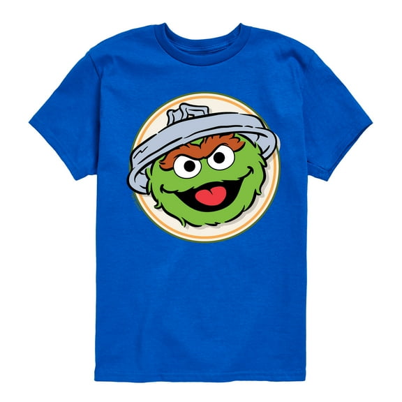 Sesame Street - Oscar Badge - Toddler and Youth Short Sleeve Graphic T-Shirt