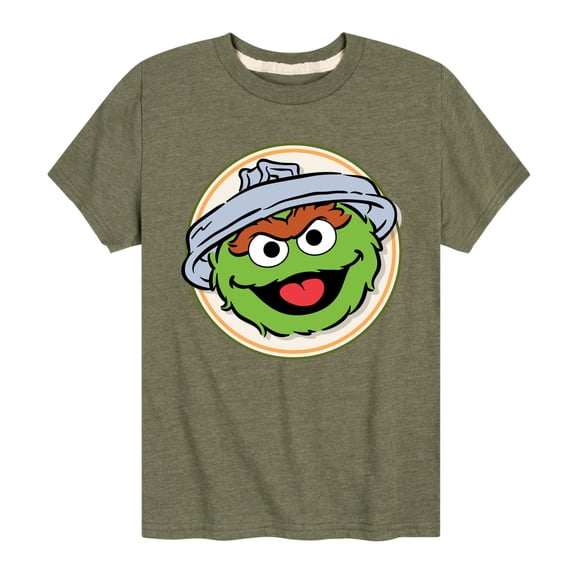 Sesame Street - Oscar Badge - Toddler and Youth Short Sleeve Graphic T-Shirt