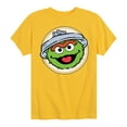 thumbnail image 1 of Sesame Street - Oscar Badge - Toddler and Youth Short Sleeve Graphic T-Shirt, 1 of 5
