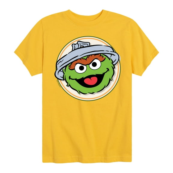 Sesame Street - Oscar Badge - Toddler and Youth Short Sleeve Graphic T-Shirt