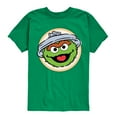 thumbnail image 1 of Sesame Street - Oscar Badge - Toddler and Youth Short Sleeve Graphic T-Shirt, 1 of 5