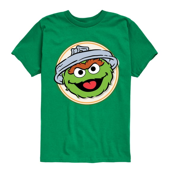 Sesame Street - Oscar Badge - Toddler and Youth Short Sleeve Graphic T-Shirt