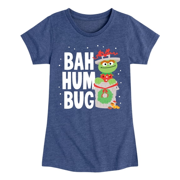 Sesame Street - Oscar Bah Humbug Fitted Short Sleeve Graphic T-Shirt