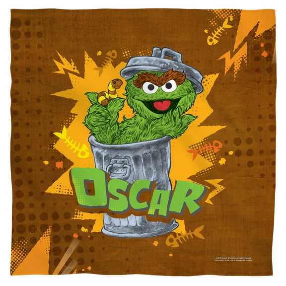 Sesame Street - Oscar - Bandana - 22" x 22"