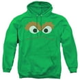 thumbnail image 1 of Sesame Street Oscar Face Adult Pullover Hoodie Sweatshirt Kelly Green, 1 of 1