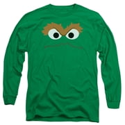 Sesame Street - Oscar Face - Long Sleeve Shirt - Small