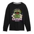 thumbnail image 1 of Sesame Street - Oscar Gemini Energy - Toddler and Youth Long Sleeve T-Shirt, 1 of 4