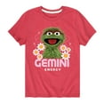 thumbnail image 1 of Sesame Street - Oscar Gemini Energy - Toddler and Youth Short Sleeve Graphic T-Shirt, 1 of 5