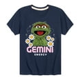 thumbnail image 1 of Sesame Street - Oscar Gemini Energy - Toddler and Youth Short Sleeve Graphic T-Shirt, 1 of 5
