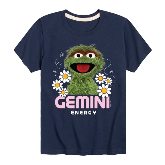 Sesame Street - Oscar Gemini Energy - Toddler and Youth Short Sleeve Graphic T-Shirt