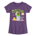 thumbnail image 1 of Sesame Street - Oscar - Girls Fitted Short Sleeve Graphic T-Shirt, 1 of 4