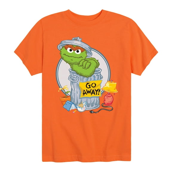 Sesame Street - Oscar Go Away - Toddler and Youth Short Sleeve Graphic T-Shirt