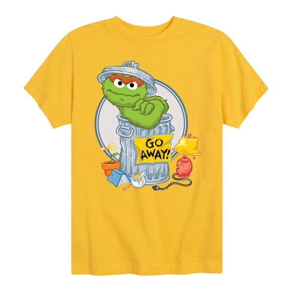 Sesame Street - Oscar Go Away - Toddler and Youth Short Sleeve Graphic T-Shirt