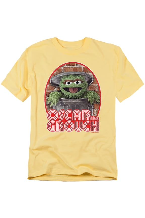 Sesame Street T-Shirt Oscar Iron On Unisex Graphic Tee For Men & Women