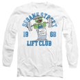 thumbnail image 1 of Sesame Street Oscar Lift Club Unisex Adult Long-Sleeve T Shirt, White, 3X-Large, 1 of 4